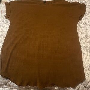 SHEIN Brown Short Sleeve Top